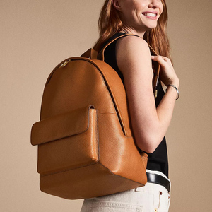 กระเป๋าเป้สะพายหลังใส่แล็ปท็อปหนัง PU สำหรับทั้งชายและหญิงมีซิปปิดสำหรับธุรกิจการเดินทางและไปโรงเรียนโลโก้ตามสั่ง - Product Image 6