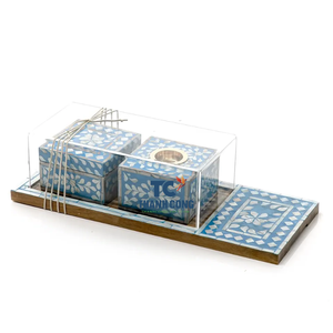 Produits EID MUBARAK de haute qualité, incrustation d'encens/nacre, ensembles de brûleurs d'encens, plateaux - Product Image 3