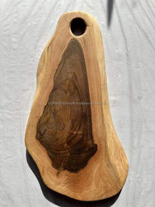 Bloc à découper rectangulaire en bois d'acacia massif de qualité durable, écologique, lavable au lave-vaisselle, fait à la main, épaisseur personnalisée, vente en gros intelligente - Product Image 5