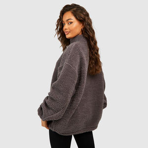 High Quality Men's 1/4 Quarter Zip Fleece Sweatshirt Top-Notch Winter Pullover Stand Collar <b>Hoodie</b> and Stand Collar Sweatshirt - Product Image 5