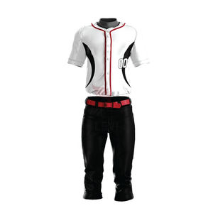 Uniforme de baseball Performance tissu extensible confortable maillot léger à boutons complets avec pantalon pour jeux d'entraînement à vendre - Product Image 4