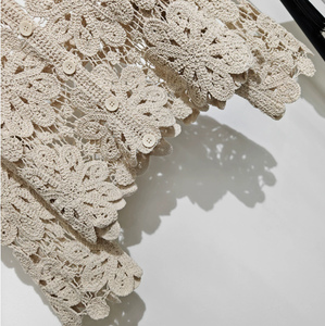 Cardigan à manches longues tricoté avec top de climatisation - Product Image 3