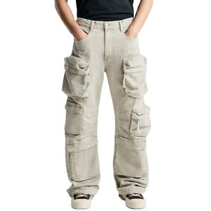 Pantalon Cargo pour Hommes en Tissu de Coton avec Taille Réglable, Confortable, Parfait pour la Randonnée et le Streetwear - Product Image 1