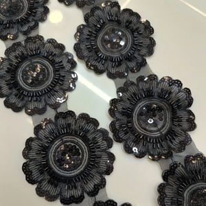 Tissu de broderie en dentelle pour la confection de vêtements, vente en gros - Product Image 1