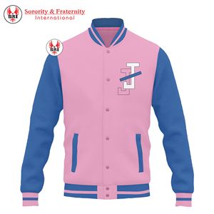 แจ็คแอนด์จิล โซโรริตี้ เสื้อแจ็คเก็ตเลตเตอร์แมนปักลายสำหรับผู้หญิง |   แจ็คแอนด์จิล เสื้อแจ็คเก็ตเลตเตอร์แมน แขนหนัง ตัวเสื้อทำจากผ้าขนสัตว์ปักลาย - Product Image 6