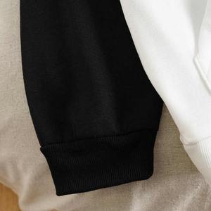 Sudaderas con capucha de invierno de punto de poliéster de gran tamaño Logotipo frontal absorbente de sudor transpirable de alto estándar para mujer Estilo informal - Product Image 5