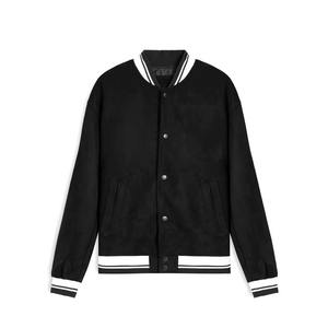 Chaqueta Universitaria de Alta Calidad, Cuerpo de Lana, Mangas de Cuero Genuino, Ropa de Invierno, Chaqueta Universitaria Elegante e Inteligente para Hombre - Product Image 5