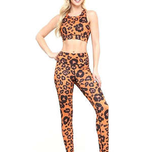 Precio al por mayor cómodo transpirable deportes Yoga Conjunto para las mujeres más tamaño sólido patrón personalizado OEM equipo deportivo - Product Image 3