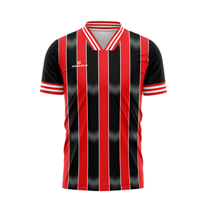 เสื้อฟุตบอลแบบซับลิเมชั่น เสื้อฟุตบอลชาย เสื้อทีมแบบกำหนดเอง ผ้าโพลีเอสเตอร์ 100% ระบายเหงื่อได้ดี ป้องกันรังสียูวี - Product Image 6