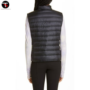 OEM Gilet matelassé personnalisé Gilet isolé léger avec logo Gilet matelassé unisexe Streetwear Vêtements d'extérieur Hommes sans manches - Product Image 4