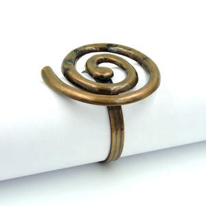 Rond de serviette tournesol cuivre couleur Antique fleur Design idéal pour le réglage de la table ajoutant élégance rond de serviette et porte-serviettes - Product Image 2