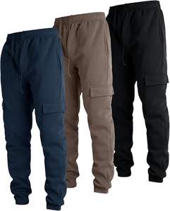 Pantalones Deportivos Ultra Performance para Hombre, Paquete de 3, 100% Algodón, Casuales, Cintura Media, Felpa, Estilo Cargo, con Bolsillos, Servicio OEM - Product Image 3