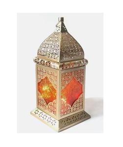 Linterna marroquí Soporte de luz de té de metal Jardín decorativo y dormitorio Linterna de hierro - Product Image 3