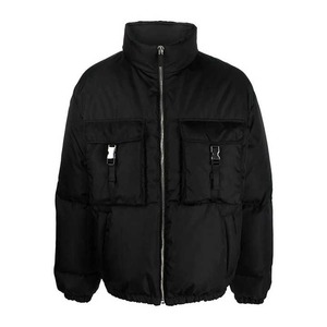 Professional Men's New Fashion Customizable Winter <b>Thick</b> <b>Quilt</b> Puffer Jacket with Stand Collar High Street Style for Hiking - Product Image 1