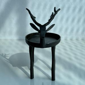 Bougeoir de Noël, bougeoir en fer moulé en forme de cerf européen, décoration de bougeoir, décorations de Noël, cadeaux de Noël - Product Image 3