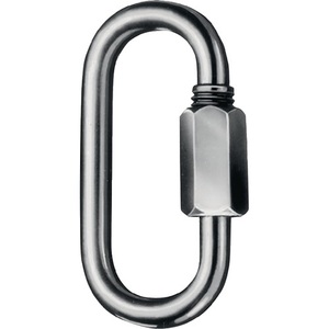 Mousquetons galvanisés taille 8 avec attache rapide, hauteur intérieure 59 mm, largeur d'ouverture 10,0 mm, lot de 50 - Product Image 1