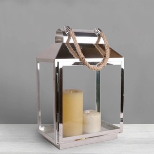 New <b>Lantern</b> High Quality Decorative <b>Candle</b> <b>Holder</b> <b>Lantern</b> Metal and Glass in Wholesale Price for Decoration and Christmas - Product Image 1