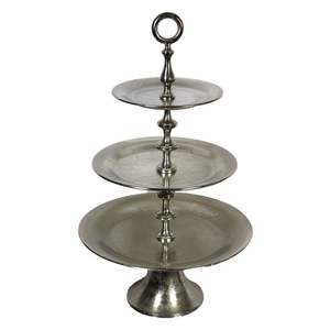 แท่นวางเค้ก3ชั้นแบบทันสมัยที่ไม่ซ้ำใครชุบนิกเกิลอุปกรณ์ตกแต่งเค้กสำหรับงานเลี้ยงวันเกิด - Product Image 4