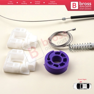 BWR646 Power <b>Window</b> Regulator Repair Set Front Right Door for A3 MK1 8L 8L1 1996-2003 4/5 Door 8L4837462 - Product Image 4