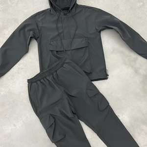 Chaqueta para correr para hombre, cortavientos para exteriores, ropa deportiva ligera, conjuntos de prendas de vestir, chaqueta cortavientos de nailon, conjunto de Jogger - Product Image 1