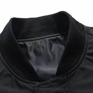 Nuevas chaquetas de bombardero de moda abrigos 100% tela de poliéster nueva chaqueta de bombardero de hombre personalizada OEM ODM al por mayor - Product Image 3