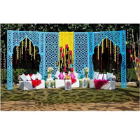Panneaux de toile de fond découpés au laser de style marocain pour l'extérieur, panneaux d'arche d'entrée de mariage pour les organisateurs d'événements en Australie, panneaux de style arabe