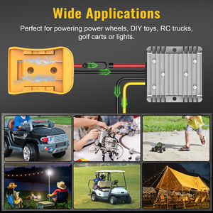 20V to <b>12V</b> DC Step Down Converter Power Wheel Battery Adapter for 20V18V Lithium Battery Power Adapter Converter - Product Image 6