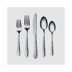 Fournitures de gros Ensemble de couverts en argent avec poignée au design ondulant unique Ensembles de couverts de console plaqués argent pour restaurants - Product Image 5