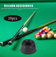 Pour Embout de Queue de Billard Moderne en Caoutchouc Noir, Accessoires de Queue de Billard