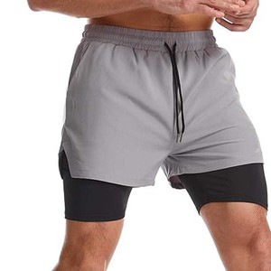 Pantalones cortos para correr 2 en 1 para hombre, pantalones cortos atléticos para gimnasio de 7 ", pantalones cortos de entrenamiento ligeros de secado rápido - Product Image 6