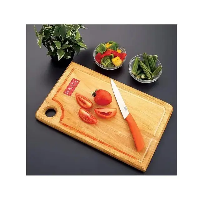 Factory design different size hole Kitchen Olive Wood Flat Serving Board wooden chopping board wood cutting board
