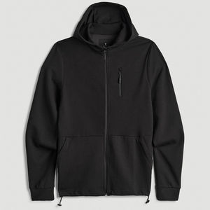 2025 High Quality Cotton Boxy <b>Zip</b> <b>up</b> <b>Hoodie</b> Heavyweight Oversized Double Zipper Hoodies Custom Men Cropped <b>Full</b> <b>Zip</b> <b>up</b> <b>Hoodie</b> - Product Image 1