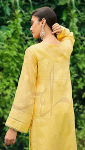 Trajes Formales Amarillos para Mujer, Estilo Único, Alta Calidad, Ecológicos, Algodón Chikankari, Sostenibles, Gran Venta - Product Image 3