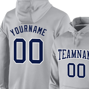 Sweat-shirt à capuche personnalisé gris en sublimation, vêtements d'équipe personnalisés, logo personnalisé, vêtements de sport, design pour hommes et femmes, usine OEM - Product Image 2