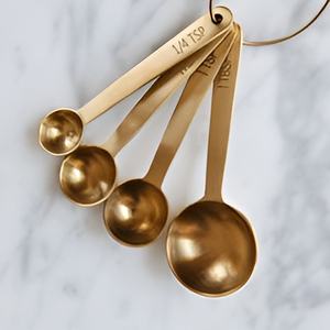 Stainless Steel Polished <b>Measuring</b> <b>Spoons</b> Hot Selling Made in India Wholesale for Table Decor Kitchenware Low Prices 2024 - Product Image 5