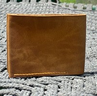 Portefeuille court en cuir de vachette fait main pour homme de la marque Anwar, style tendance, fermeture ouverte, fonction antivol, grande capacité, personnalisable