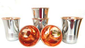 NewlyArrive Design Set de tres vasos para beber Mesa de cena Utensilios estándar Vasos de metal Alta calidad estándar Instanttraders - Product Image 4