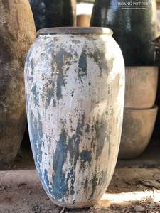 Pot de fleur simple en métal finition antique haute qualité décor à la maison coins vase à fleurs décoratif - Product Image 5