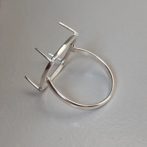 แหวนเงินแท้ 925 ดีไซน์ทันสมัย รูปทรงสี่เหลี่ยมขนาด 7-30 มม. ขอบเกลียว น้ำหนักเบา ขายส่ง เครื่องประดับคุณภาพสูง - Product Image 6