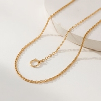 Zamansız 18 Ayar Som Altın ve Platin Zincir Kolye Unisex Kaliteli Mücevher Minimal Lüks Tasarım Taşlar Sertifikalı OEM/ODM için