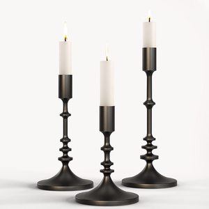 Hot Selling Matte Black <b>Candlestick</b> Holders New Arrival Candle Holders Lanterns and Candle Jars High Quality Centerpiece Candles - Product Image 1