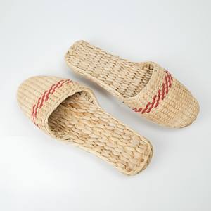 Chaussons décontractés pour femmes, tongs en jacinthe d'eau, prix compétitif, chaussures bohèmes naturelles - Product Image 3