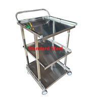 Chariot de machine ECG médical de conception moderne chariot pratique d'instrument chirurgical d'acier inoxydable/métal pour l'usage d'hôpital et de clinique