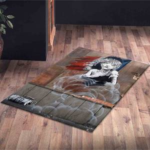 Alfombra Artística con Diseño Icónico de Graffiti de Banksy para Decoración del Hogar, Alfombra de Terciopelo - Product Image 1