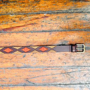 Camel Safran Vintage Waxy Ceinture en cuir Polo pour jeunes avec laiton massif pour boucle Casual Quality Leather Heavy Weight - Product Image 6