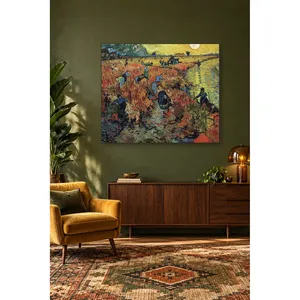 Fida Van Gogh Le vignoble rouge d'Arles Impression sur toile - Product Image 1
