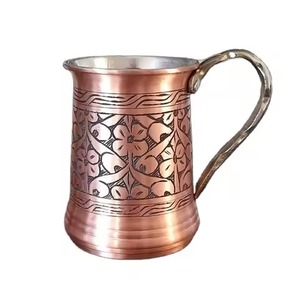 Taza de cobre dorado de alta calidad, perfecta para regalar casas sofisticadas y uso lujoso diario - Product Image 6