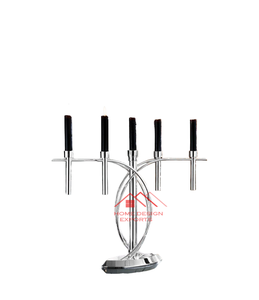 Chandelier Menorah avec finition polie brillante, forme personnalisée, design classique, haute qualité pour la décoration de la maison - Product Image 1