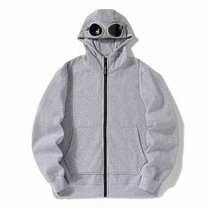 <b>Zip</b> Men's Terry Fleece <b>Hoodies</b> 100% Cotton Heavyweight Zipper Winter Digital Printing Plain Dyed Custom Embroidery Breathable - Product Image 3