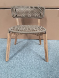 Silla de comedor de madera maciza de teca de lujo moderna, sillón de madera hecho a mano, cuerda no tóxica para el hogar, oficina, gimnasio, escuela, teca al por mayor - Product Image 6